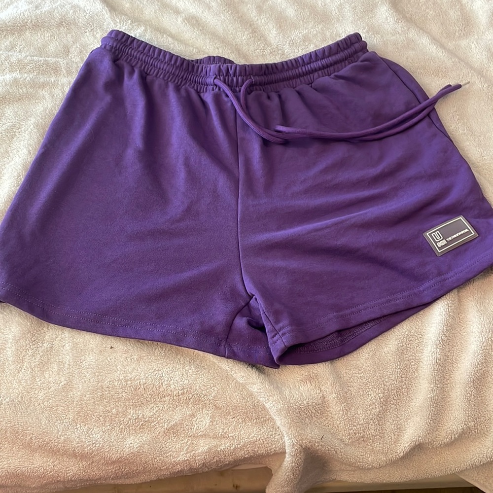 Purple SHEIN shorts
